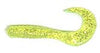 Action Bait 4" Curly Grubs 10pk Chartreuse Glitter