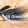 Arkie 1-4 Bucktail 12-cd Green-White