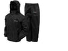 Frogg Toggs All Sport Rain Suit Black Size Large