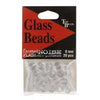 Top Brass Glass Beads 6mm 20ct Crystal